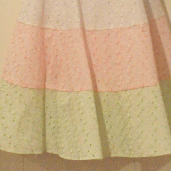 Girls Bonnie Jean Pastel Dress size 6X - Picture 3 of 5